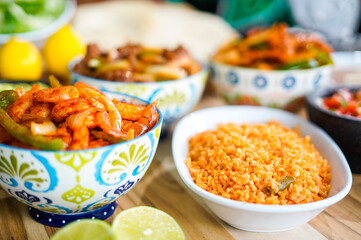 Spanish mexican food preperation