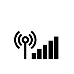 flat illustration of signal icon