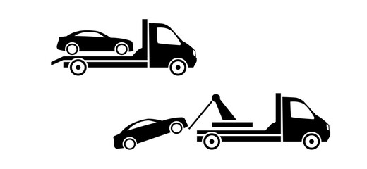 Car towing truck icon. - 402002643