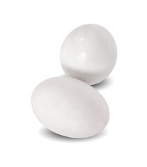 Duck egg isolated on white background