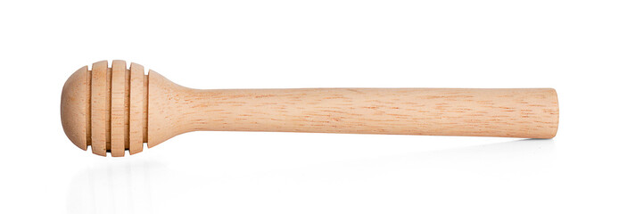 Honey dripping isolated on white background