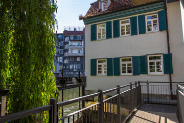 Haus am Rossneckarkanal, Esslingen am Neckar, Baden-Württemberg