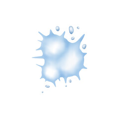 Snow Exploding Vector Illustration