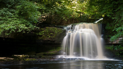 Fototapeta na wymiar West Burton Falls near Leyburn, North Yorkshire, England, United kingdom