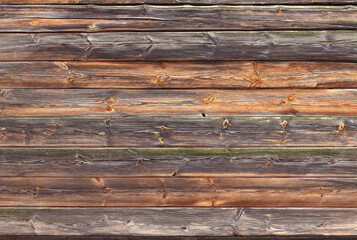 Naklejka premium Wood texture, old yellow textured boards. Background