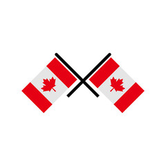 Canada icon set flags vector symbol of country