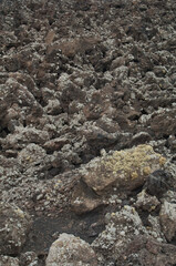 Volcanic landscape in Los Volcanes Natural Park. Tinajo. Lanzarote. Canary Islands. Spain.