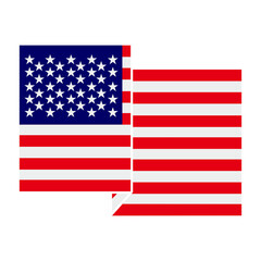 united state of America icon flags vector sign symbol of country