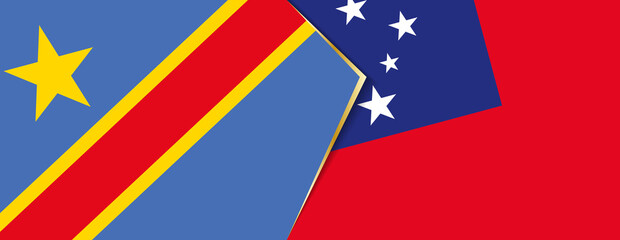 Democratic Republic of the Congo and Samoa flags, two vector flags.