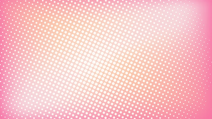 Vector vintage pink dots background in retro style.