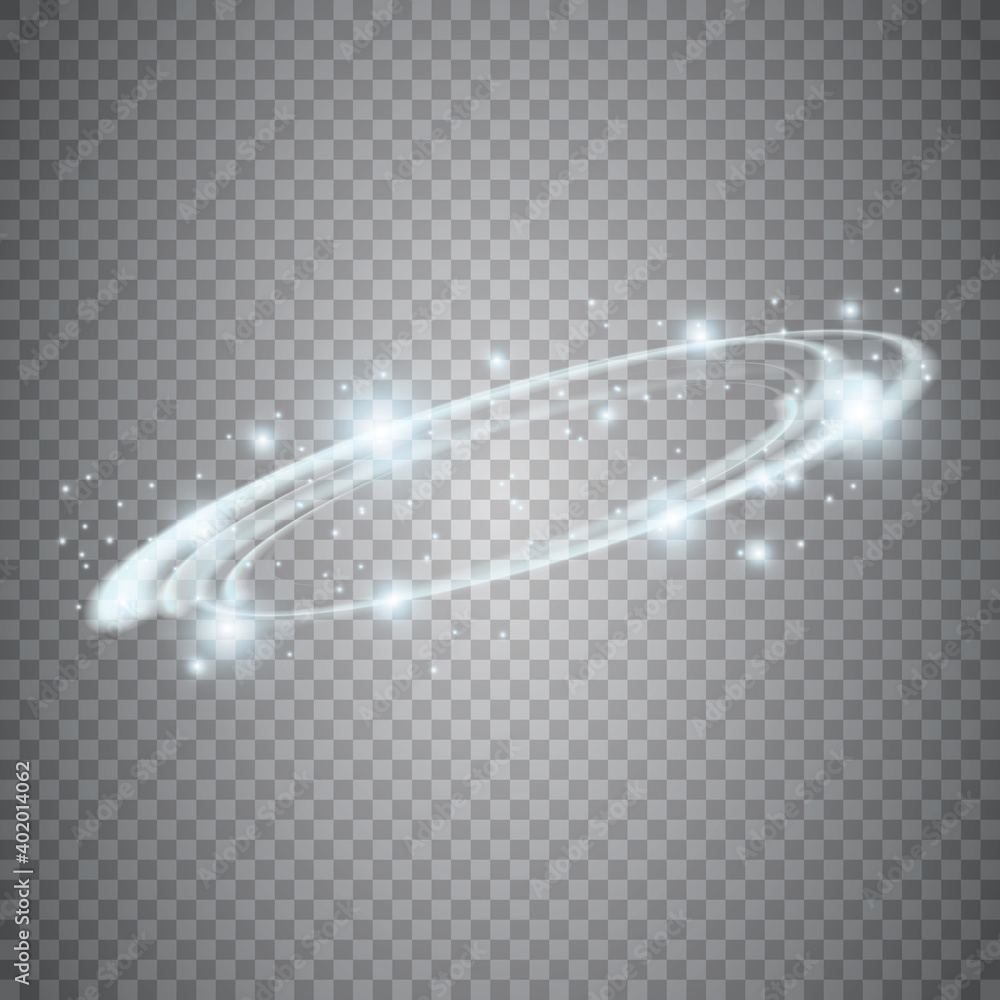 Aufkleber circular lens flare transparent light effect. abstract sparkling spark. ellipse border. shining shoc
