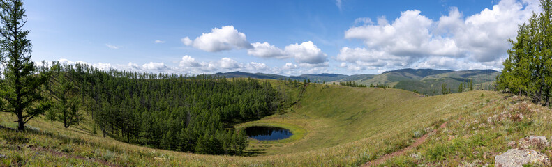 Panorama Uran Togoo Volcano Mongolia © Daan