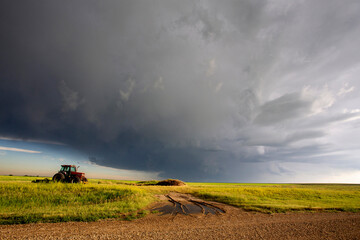 Fototapeta premium Prairie Storm Clouds Canada