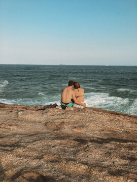 Amor de ver&atilde;o. Arpoador, Rio de Janeiro - Brasil