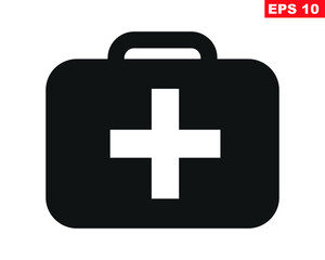 doctor bag icon, hand bag icon, medicine bag icon
