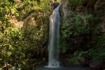 Fototapeta na wymiar Der Wasserfall Catarata La Cangreja im Nationalpark Rincon de la Vieja in Costa Rica