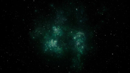 Star field background banner . Glow swirls night sky. 