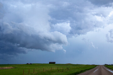 Obraz premium Prairie Storm Clouds Canada