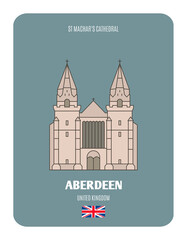 St Machar's Cathedral in Aberdeen, UK. Architectural symbols of European cities