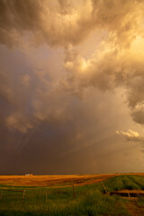 Prairie Storm Clouds Sunset