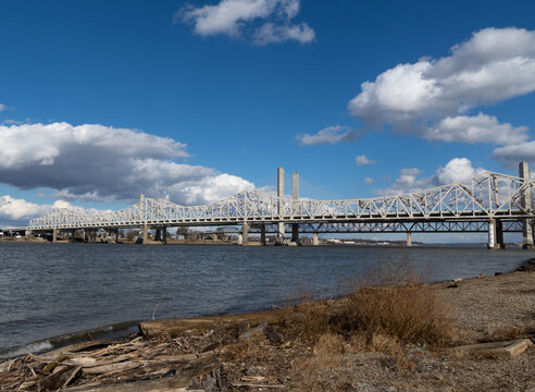 John F Kennedy Bridge from the Louisville Kentucky Side