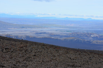 Hekla volcano trail in Iceland