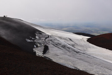 Hekla volcano trail in Iceland
