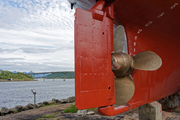 Norwegen - Lofoten - Stokmarknes - Museumschiff Finnmarken