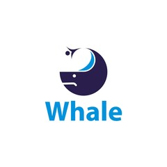 Illustration Vector Logo Design of Whale People