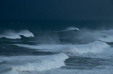 sea ​​waves, marine storm, swell
