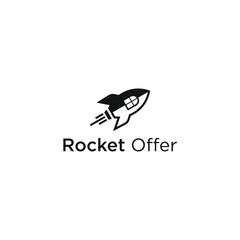 Illustration Vector Logo Design of Rocket Home