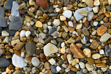 background of stones, network of rocks on a beach