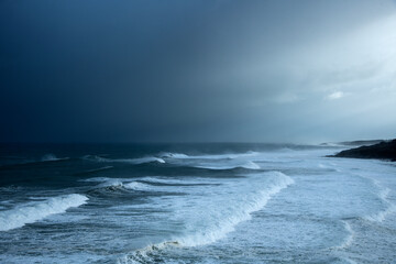 sea ​​waves, marine storm, swell