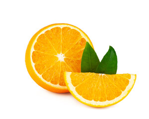 Oranges isolated on white background