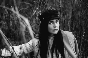 portrait of a person in the woods