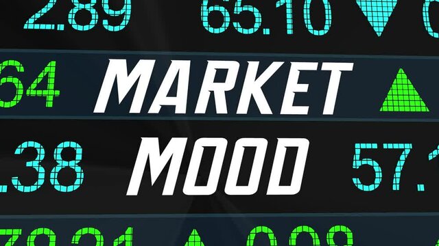 Market Mood Index Stock Investor Sentiment Economic Indicator 3d Animation