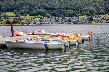 Elektroboote am Traunsee, See, Boot, Gmunden, Salzkammergut, Oberösterreich, Österreich