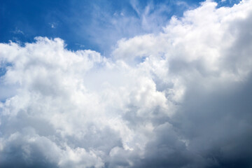 Blue sky cloudy and sunset background.