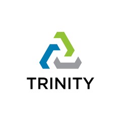 Illustration Vector Logo Design of Trinity