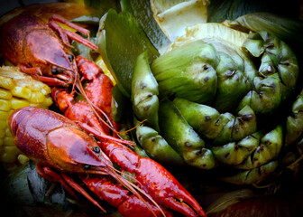 Crawfish boil in Louisiana