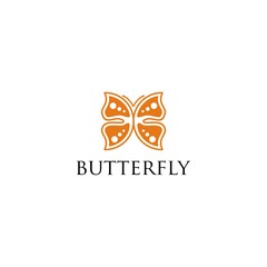 Illustration Vector Logo Design of Butterfly