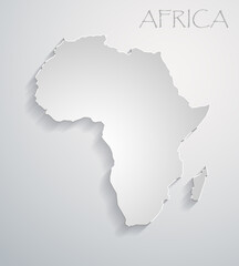 Image of a flat African continent