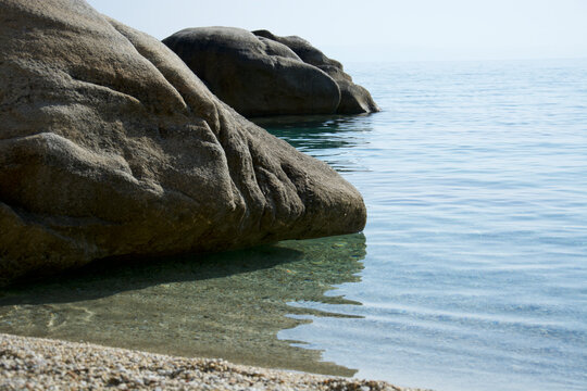 rocks and sea
