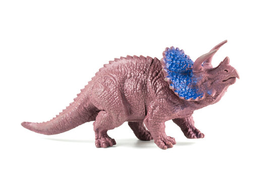 Dinosaur toy isolated on white background, Minaiture dinosaur model