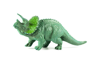 Dinosaur toy isolated on white background, Minaiture dinosaur model