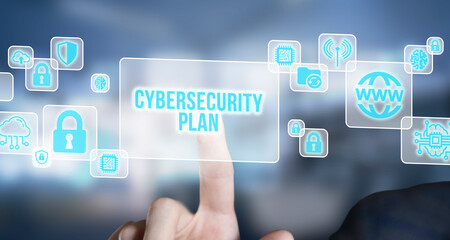 Internet, business, Technology and network concept. Cyber security data protection business...