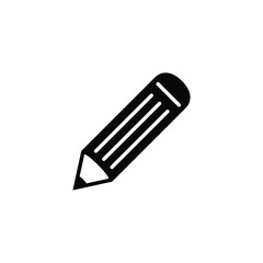 Pencil icon, vector isolated illustration.