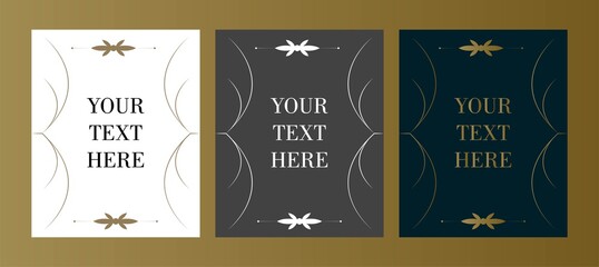Naklejka premium Retro typographic design elements. Template for design invitations, posters and other design. Flourish and calligraphic.
