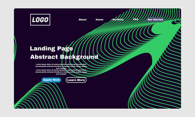 stock vector landingpage or homepage abstract geometric wavy wallpaper scientific future shape part 1