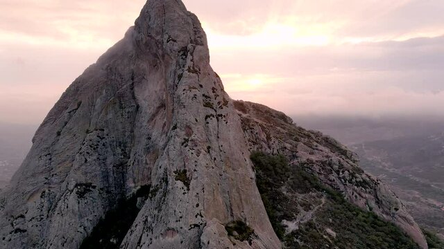 Drone Flight over Pe&ntilde;a de Bernal, Quer&eacute;taro, M&eacute;xico